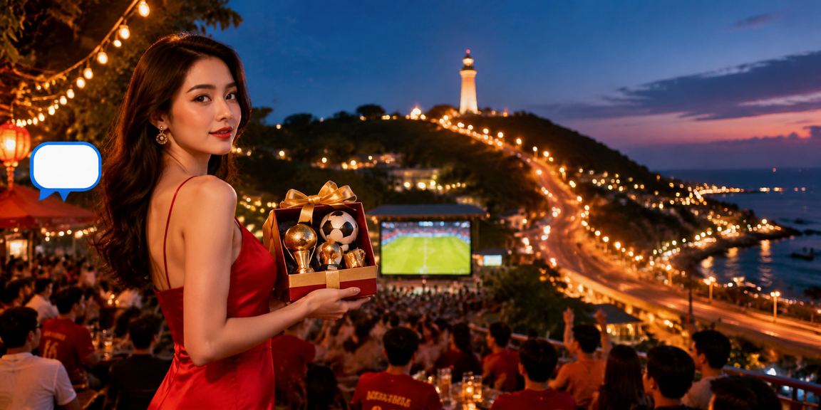 Chợ đêm Vũng Tàu với không khí xem bóng đá và giải trí thể thao